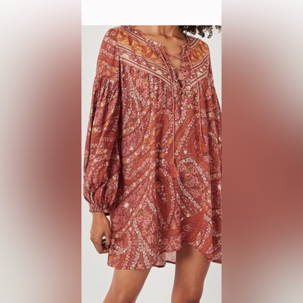 Spell. Vintage City Lights Tunic /Dress Vibrant Star and Paisley Dress